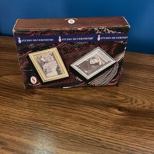 NWT NIP Studio Silversmiths 2 Small Picture Photo Albums Snapshot Portrait Pics